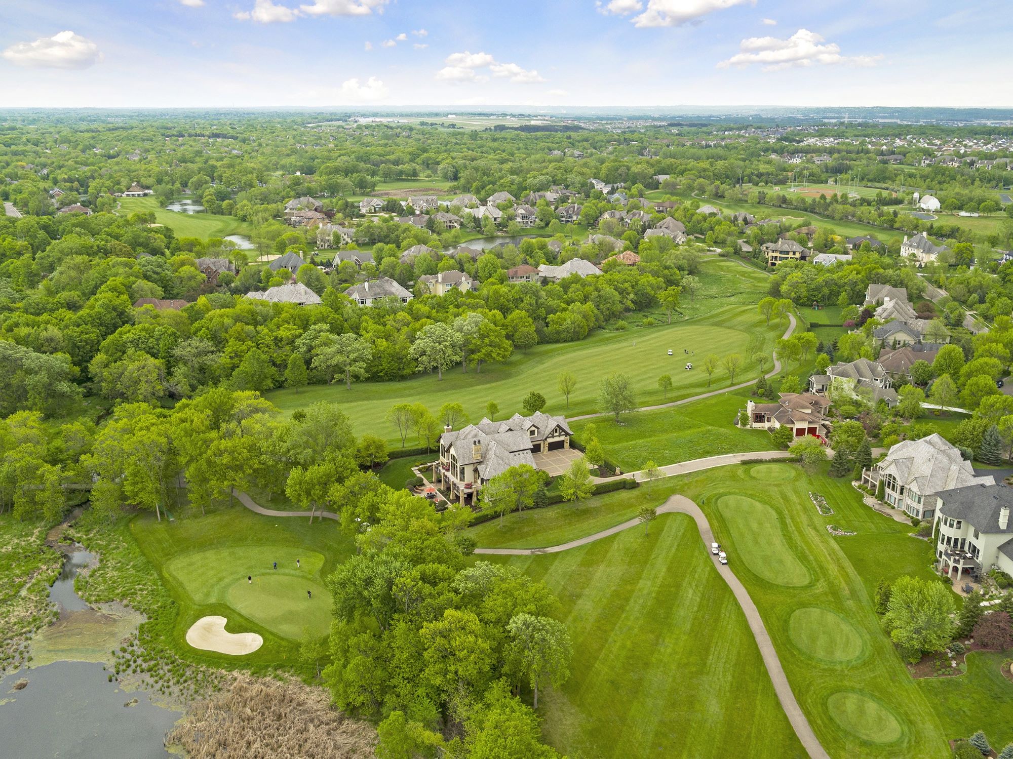 Aerial View of homes